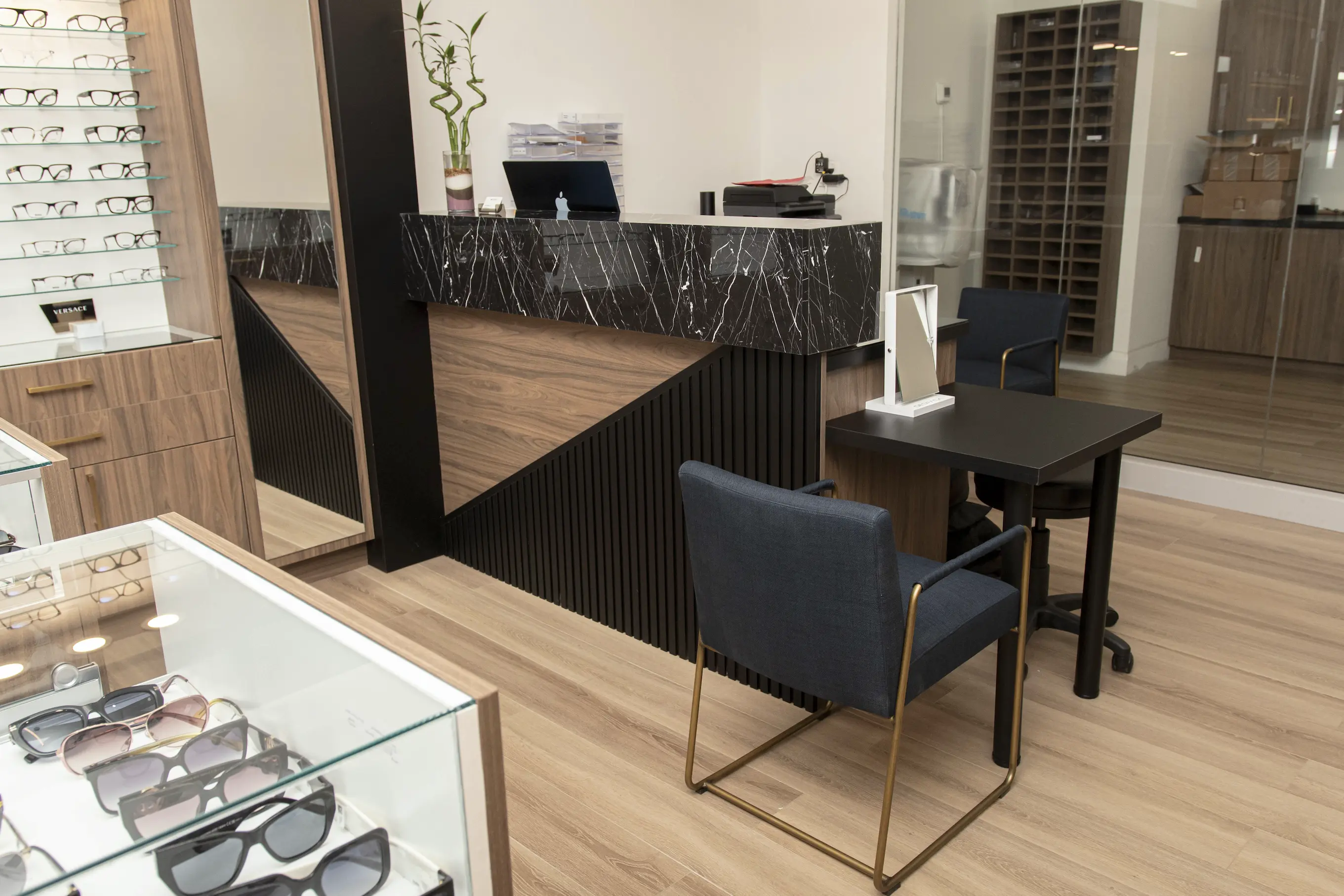 Custom reception desk